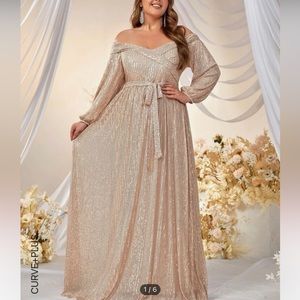 Champagne bridesmaid dress